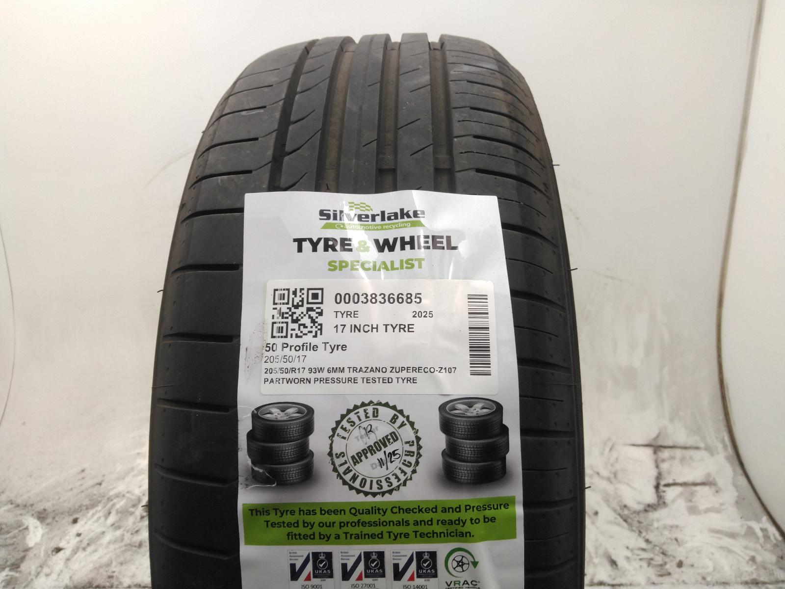 205 Width – 50 Profile – 17 Inch Tyre – Silverlake Automotive
